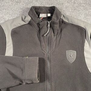 Puma Ferrari Sweat Track Jacket Mens Large Full Zip Track Fleece Motorsport
